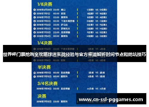 世界杯门票抢购全攻略球迷实战经验与官方渠道解析时间节点和防坑技巧 世界杯门票抢购全攻略球迷实战经验与官方渠道解析时间节点和防坑技巧